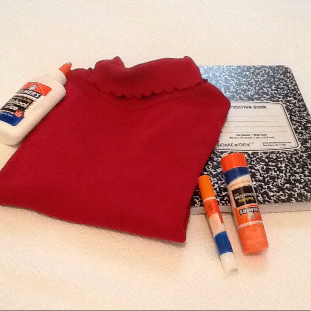 Girls red turtle neck sweater
